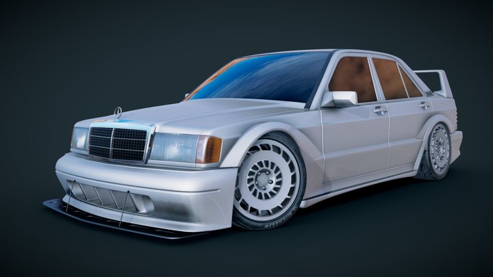 Mercedes-Benz 190E 3D Model