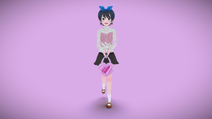 Ruka Sarashina 💖 Kanojo Okarishimasu (Fan Art) 3D Model