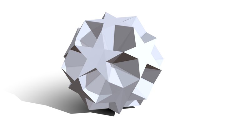 small dodecahemicosahedron 3D Model