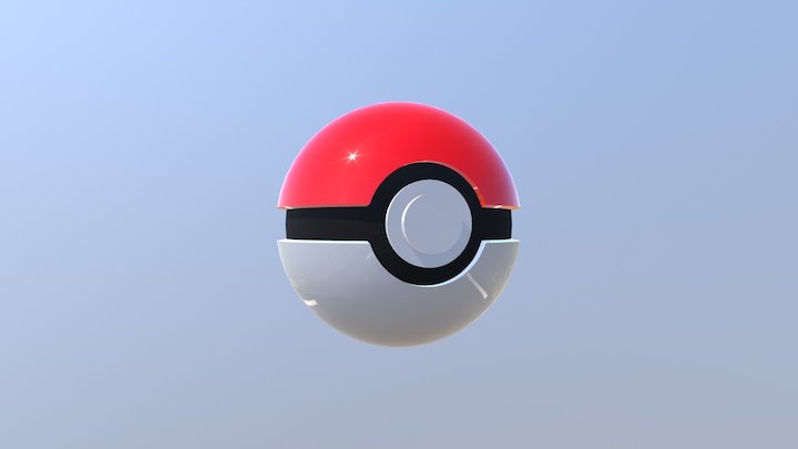 Pokeball 3D Model