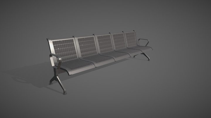 Waiting Chair 02 3D Model