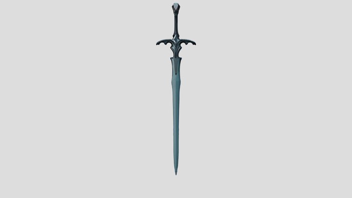Crystal_weapon_sword_02 3D Model