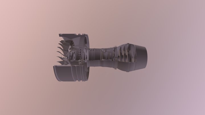 PW Turbo Fan Test2 3D Model