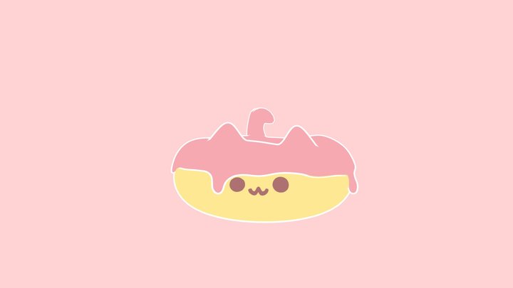 Donut Cat ver2! 3D Model