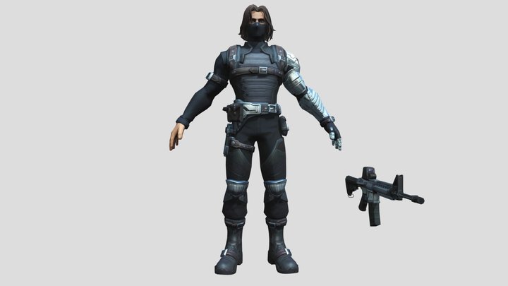 Winter Soldier(FREE)(Textured)(Rigged) – Modèle 3D gratuit STL