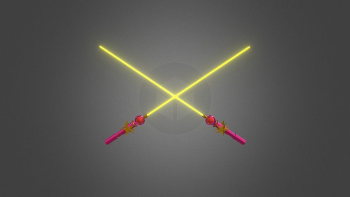 Cardcaptor Sakura Lightsaber (Separate) 3D Model