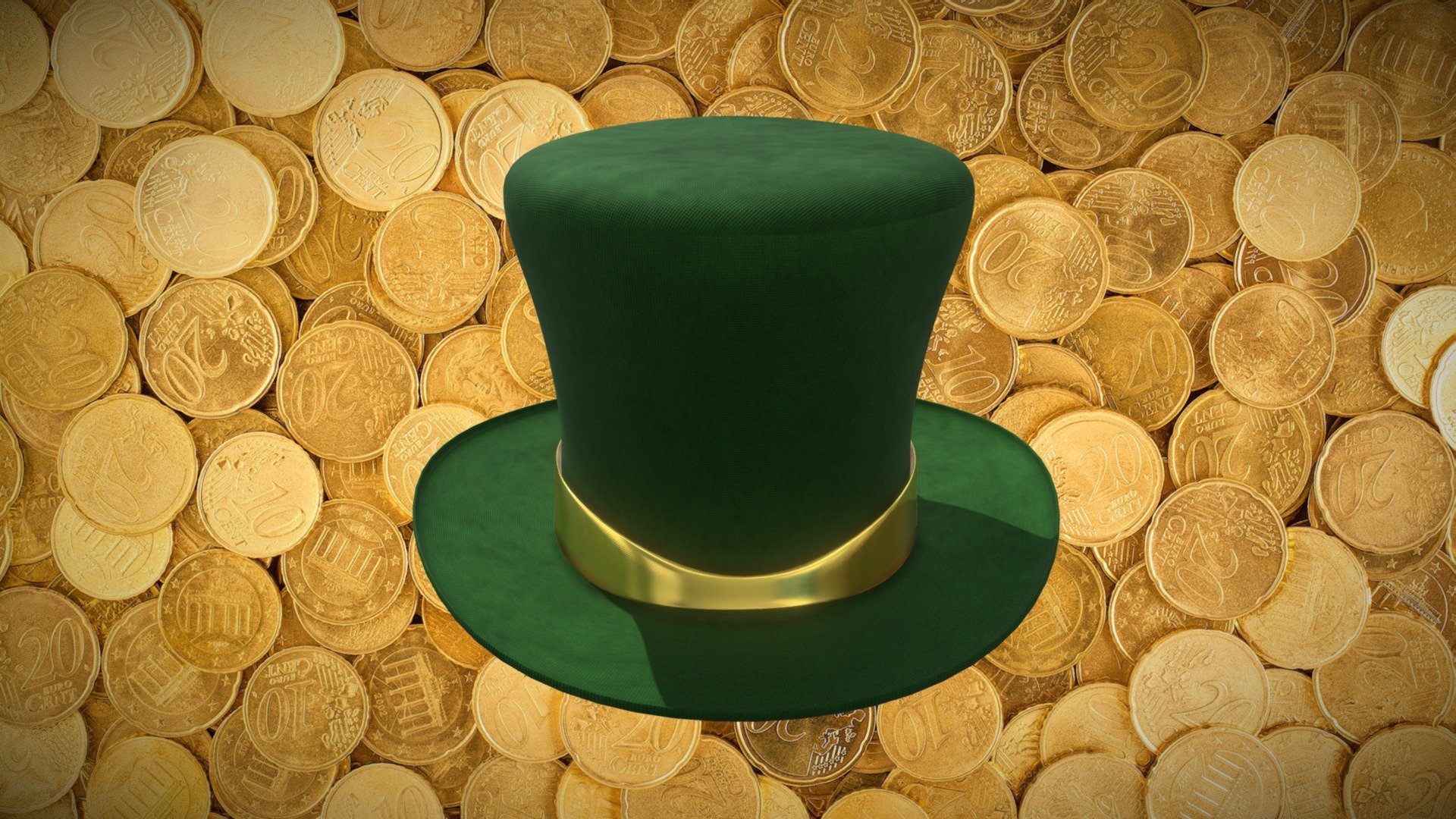 St Patricks Day Leprechaun Hat 3D model