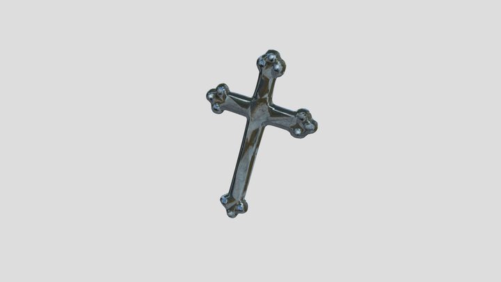 Cross_silver 3D Model