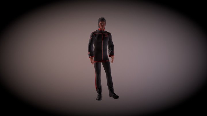 Intelligence Officer Male 3D Model
