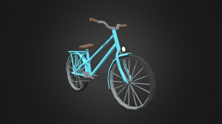 Low Poly Bicycle 3D Model
