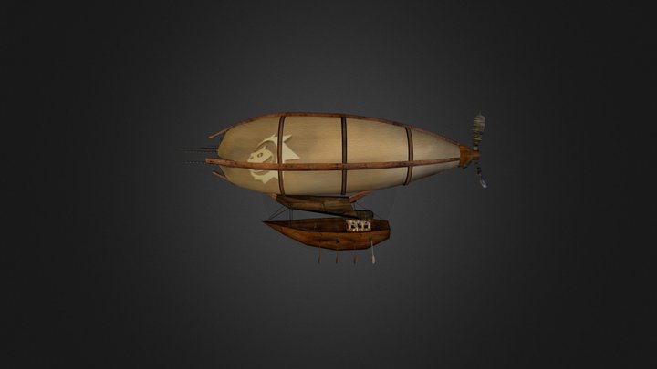 Sterowiec the boat 3D Model