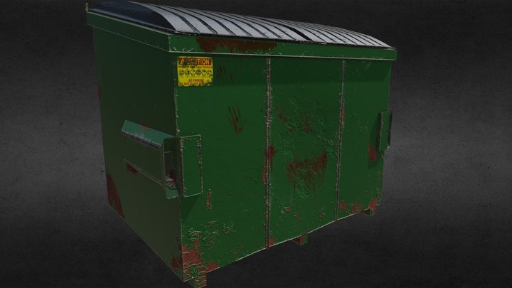 Crime Scene Dumpster 3D Model