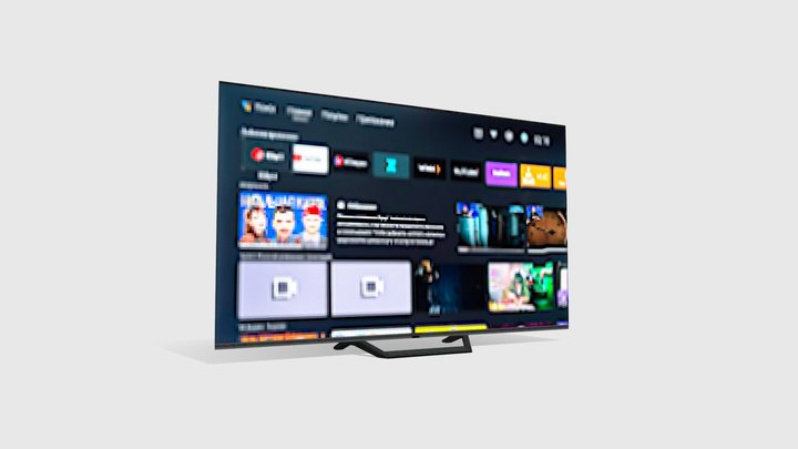 Smart TV PSX Style — Low-Poly 3D Model 3D Model
