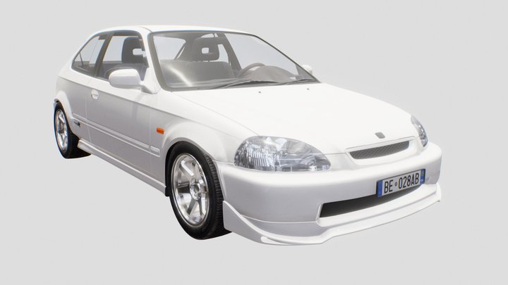 Honda Civic Type R -98 (Free Asset) 3D Model
