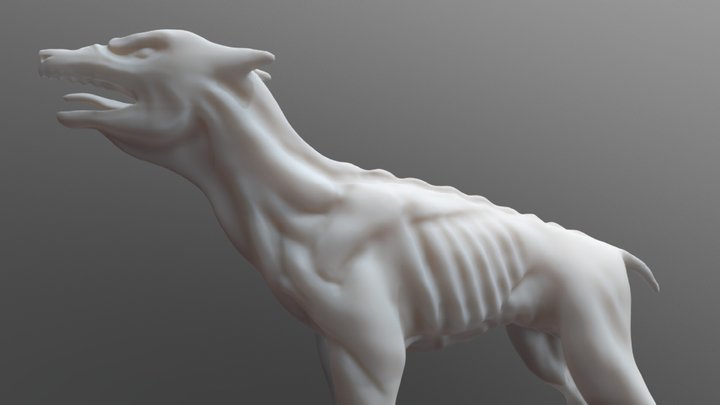 Hell Hound WIP 3D Model