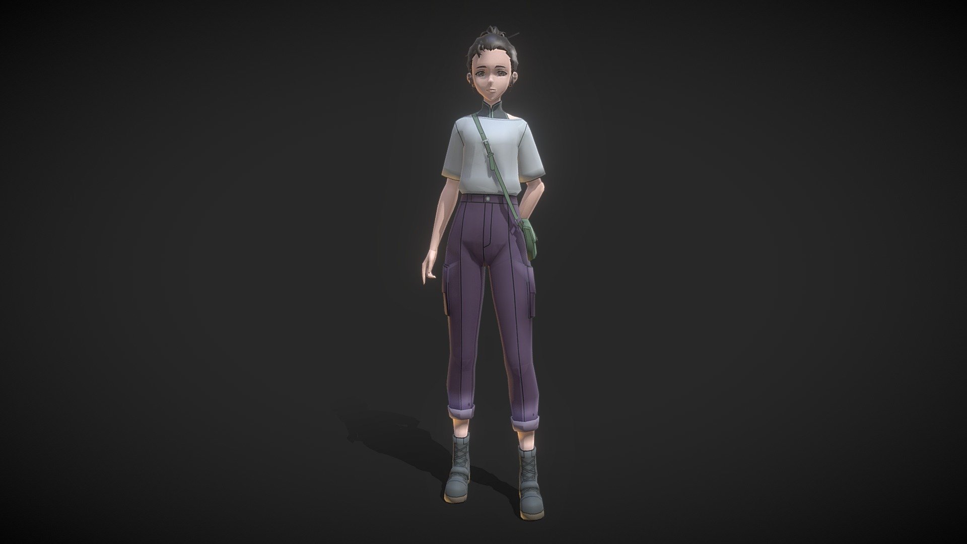 Anime Woman 2 3d Model By Naoki Idaka Naokiidaka [b961256] Sketchfab