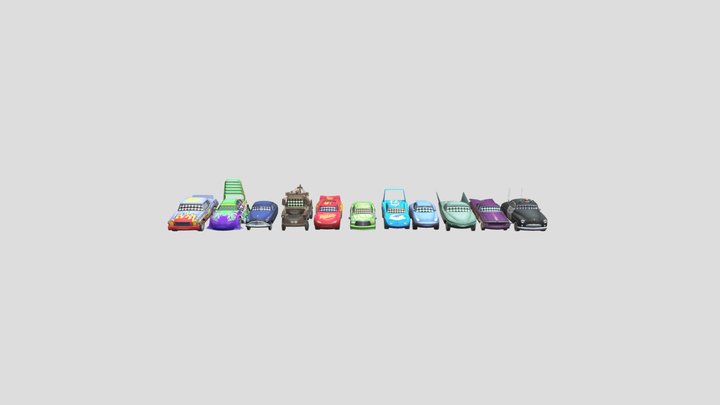 Cars GameCube Character Players 3D Model