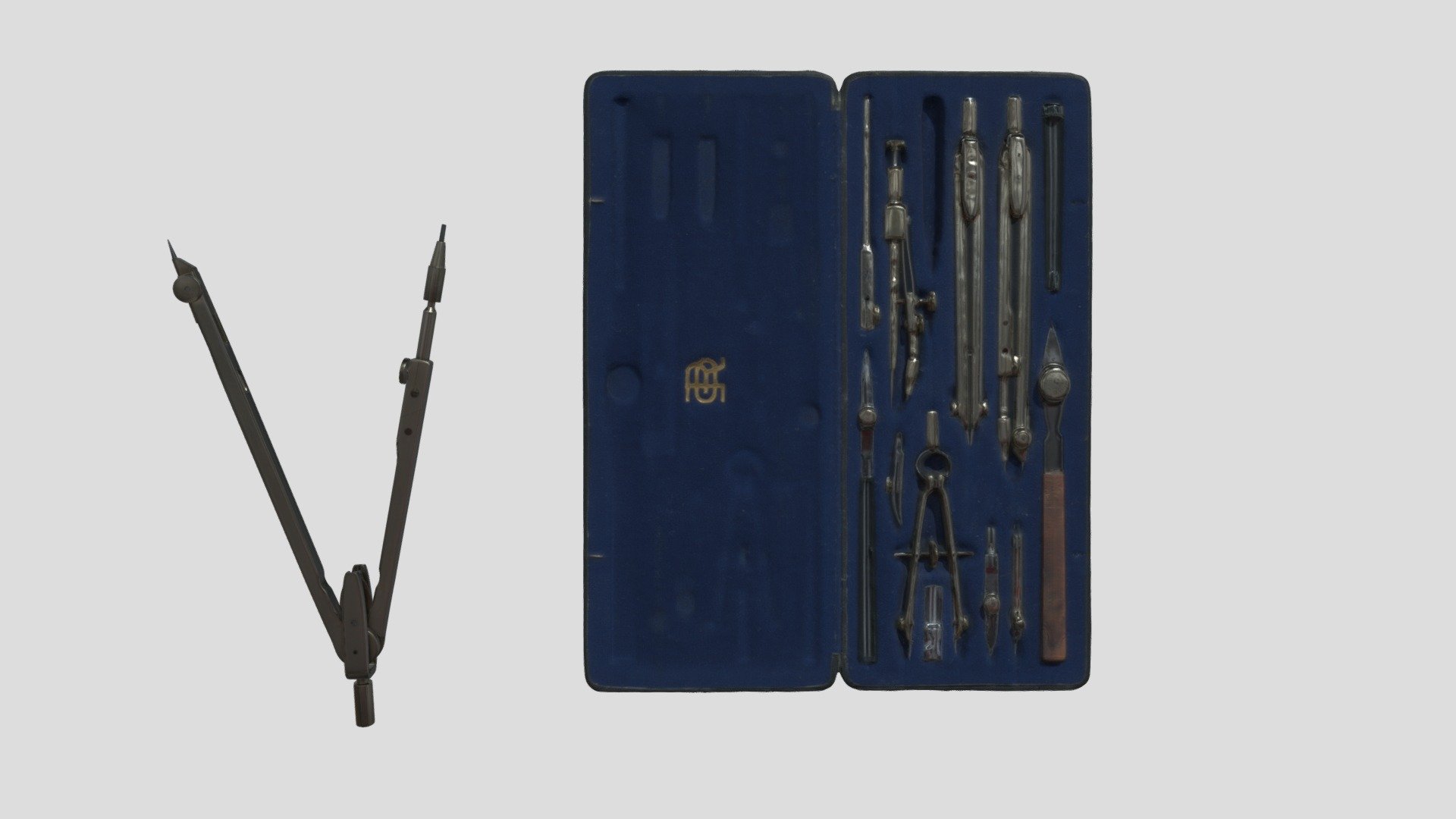 Kopernikus VII drafting kit, E.O. Richter & Co.
