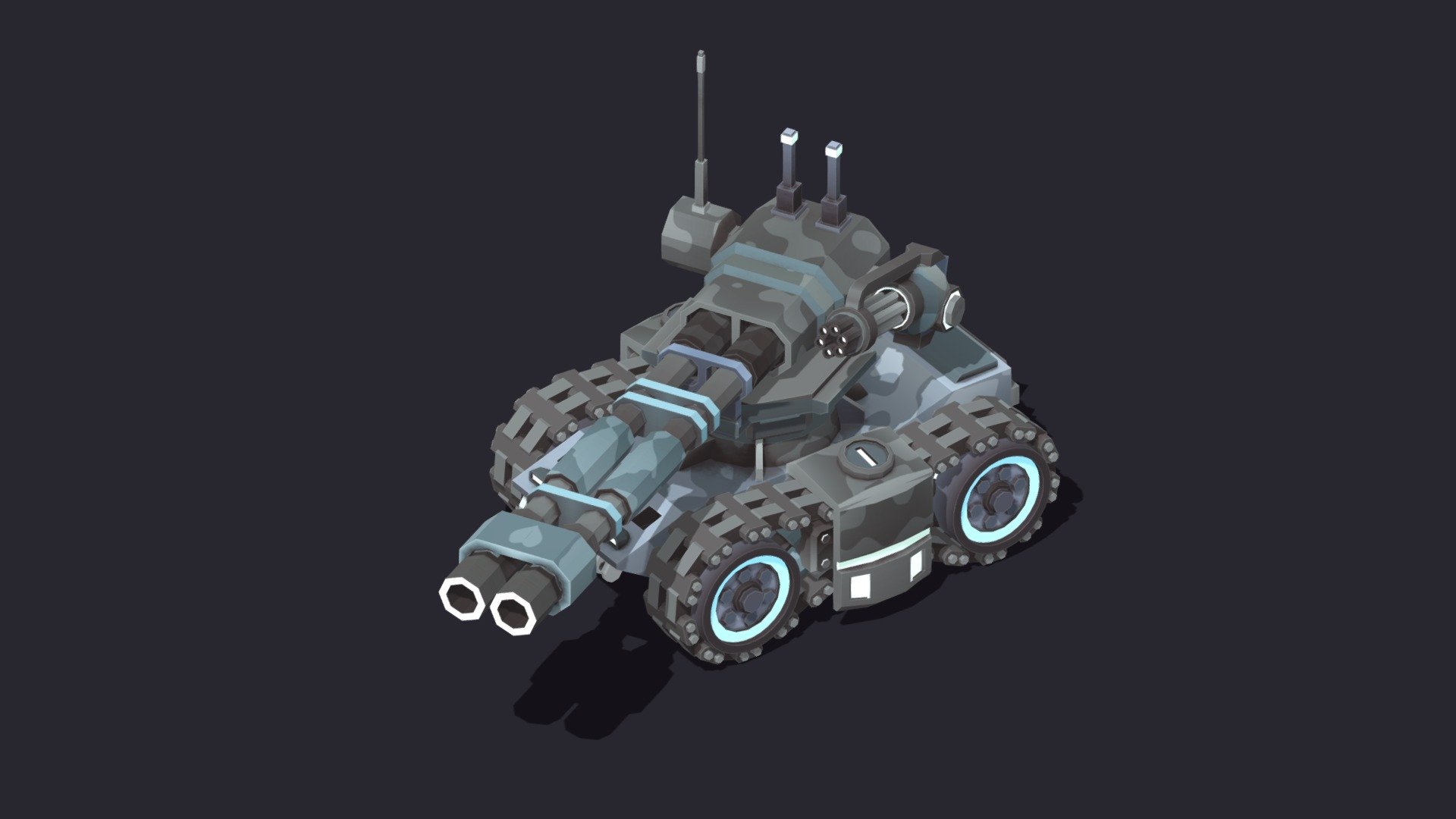 Cartoon tank - Download Free 3D model by BUKKBEEK [b962d98] - Sketchfab