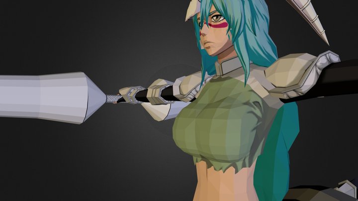 Bleach Horse Hollow Low Poly Rigged CG  3D Model