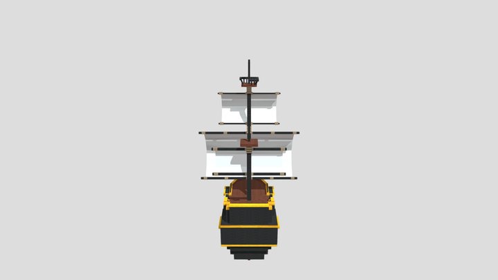 배 3D Model