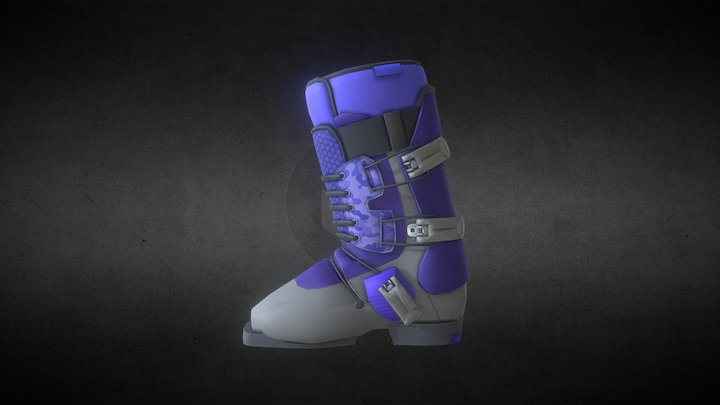Skiing Boots 3D Model