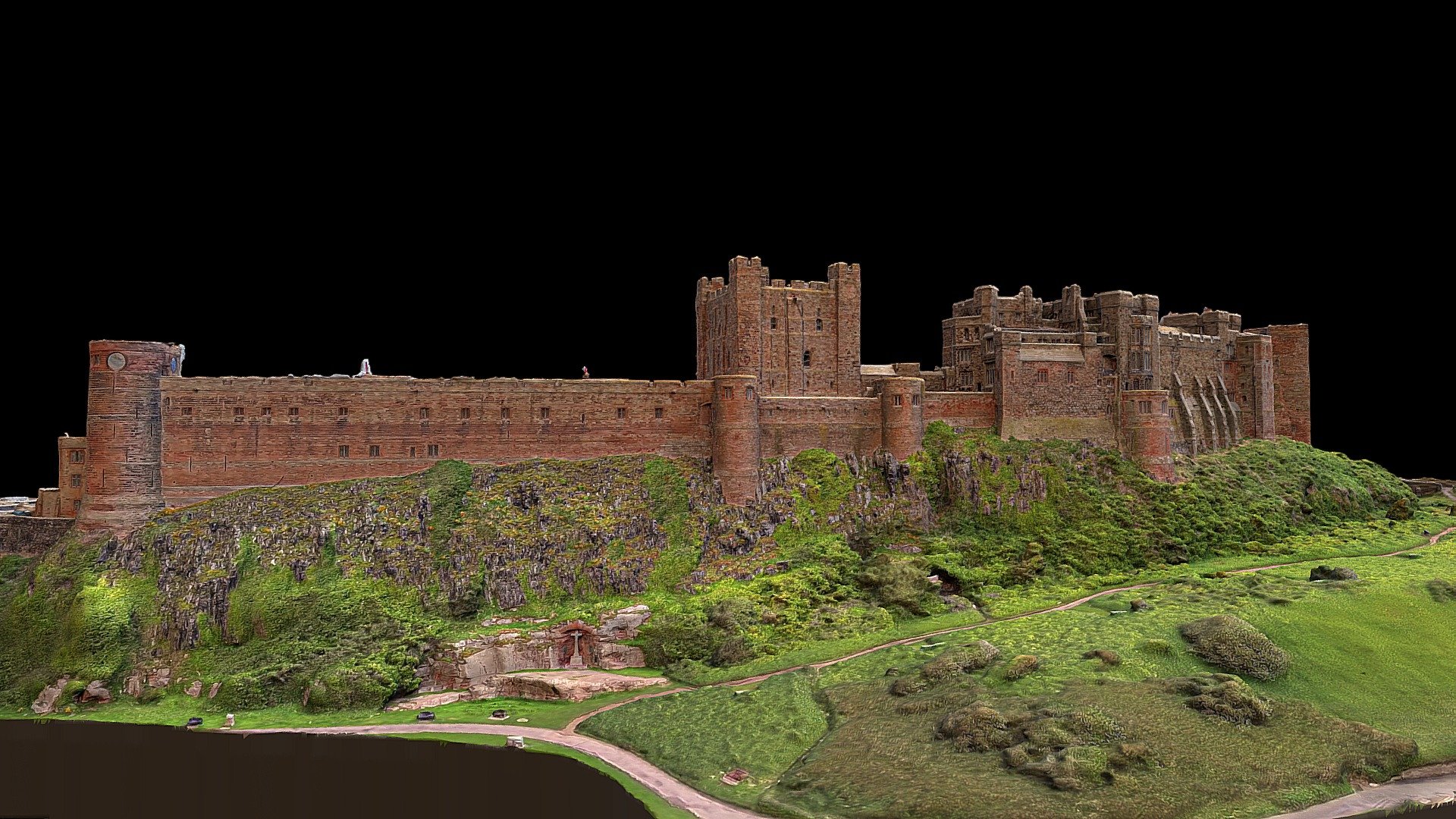 Bamburgh Castle Buy Royalty Free 3d Model By Lzcreation Jmch