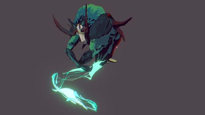 Watcher of the Abyss [Blind Rage Form] - Quill 3D Model