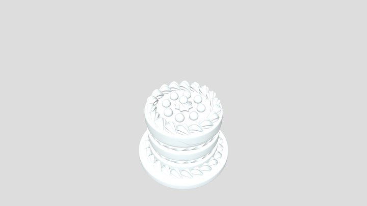 Layered Strawberry Cream Cake [FREE] – Free 3D Model STL