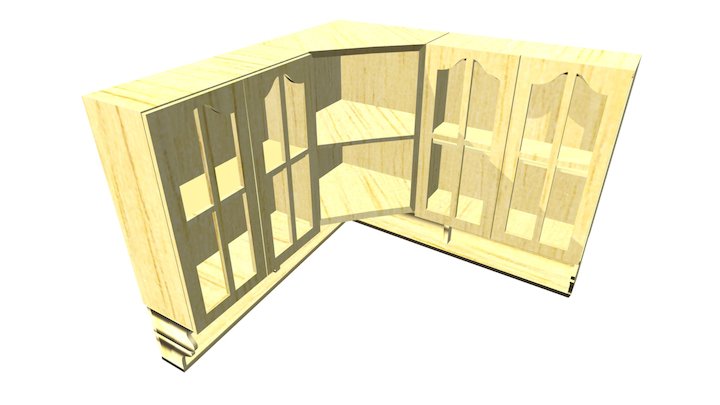 Kitchen Cabinet 2FBX 3D Model