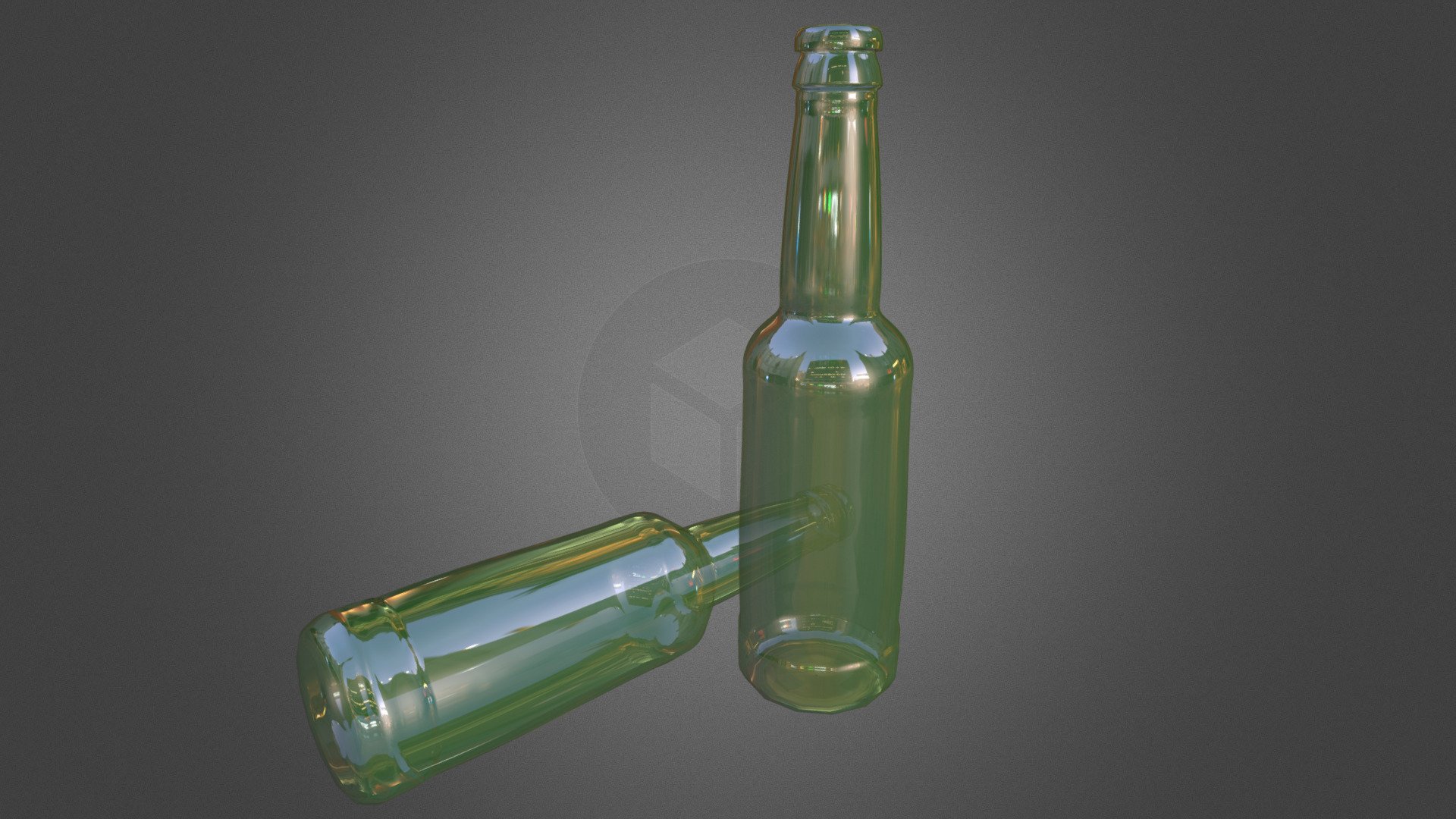 Green Glass-Bottles