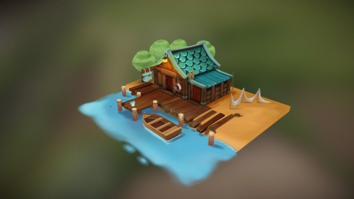 Fisherman's House 3D Model