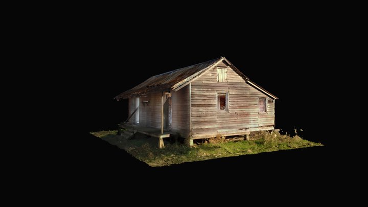 St. Joseph Plantation Slave Cabin 7 3D Model
