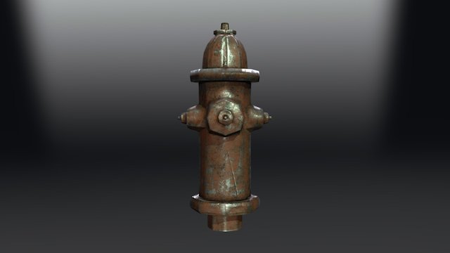 Low Poly Hydrant Game Model 3D Model
