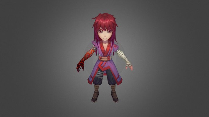 Chibi Demon Man 3D Model 3D Model