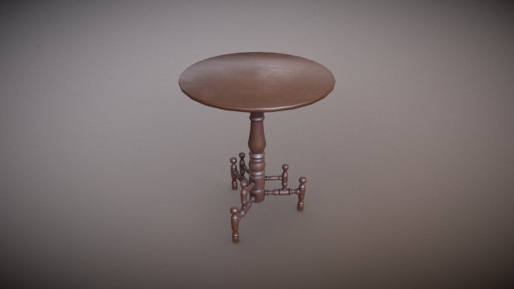 Table Round 3D Model