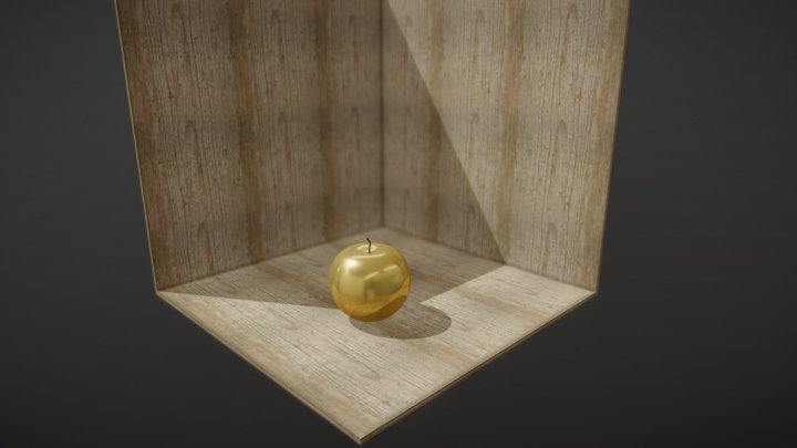 Golden Apple 3D Model