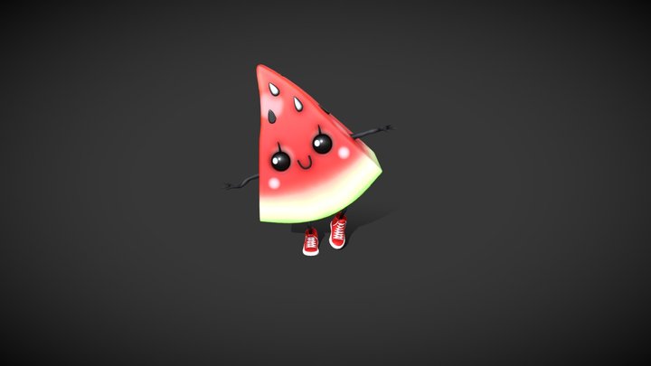 Watermelon 3D Model