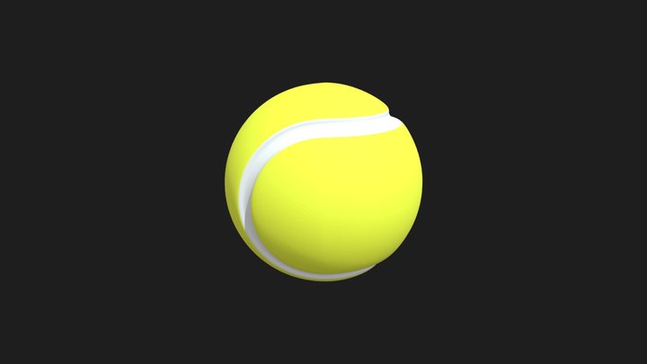 "Hyperrealistic Tennis Ball - Detailed 3D Model" 3D Model