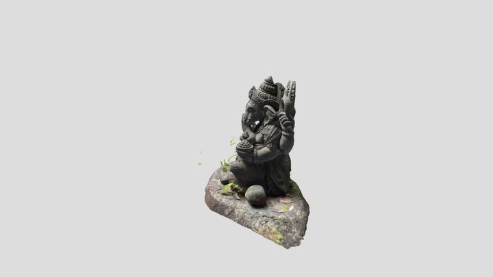 Balinese Ganesh Big Statue 3D Model