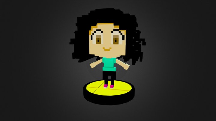 Elena 8 bits Amiibo 3D Model