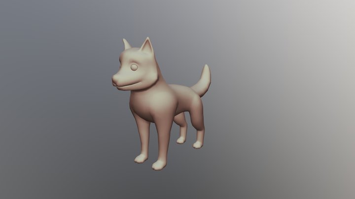 Husky Puppy 3D Model