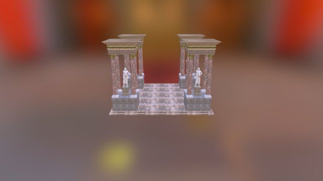 Tetrakionion- Palmyra 3D Model