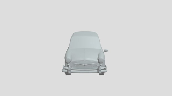 NSU Prinz III 1960 lowpoly for 3D-printing