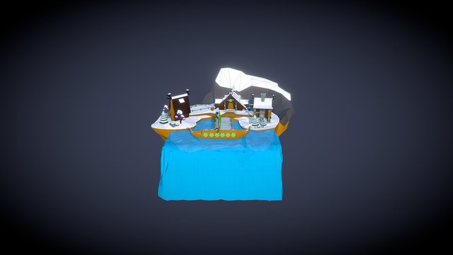 Viking Island 3D Model