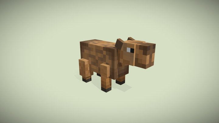 Minecraft Capybara 3D Model