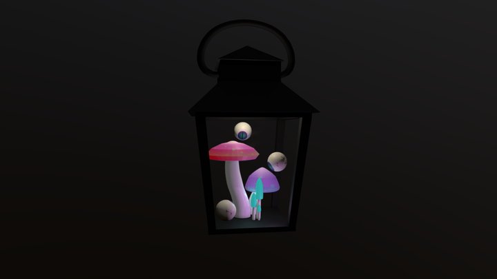 Mushroom Lantern 3D Model