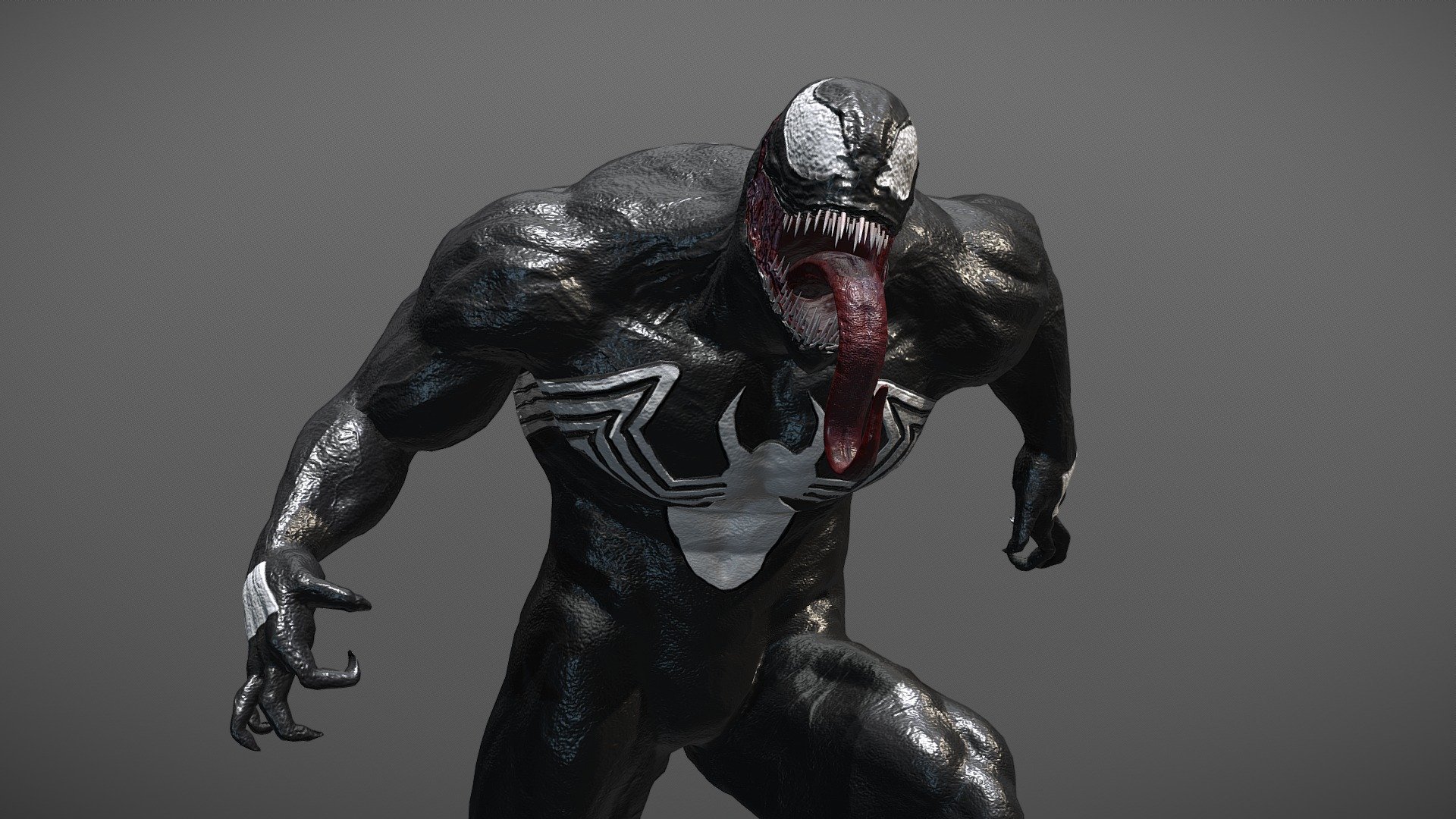 venom model spiderman 3 zbrush