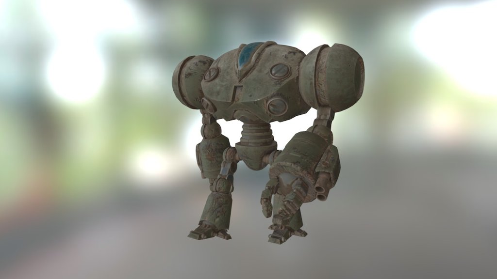 Sentry Robot Walk Cycle