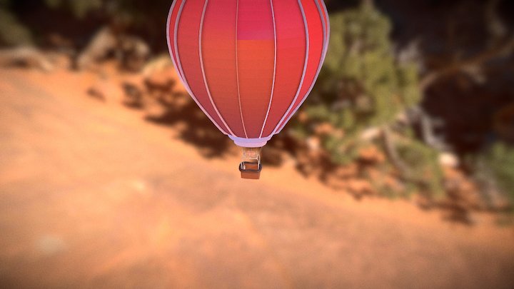 Hot air balloon 3D Model